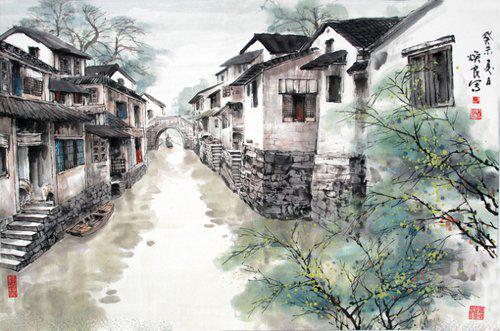 唯美的场景插画