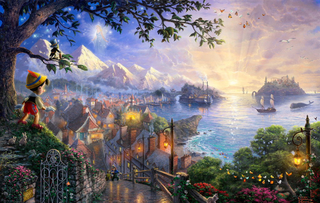 迪士尼经典动画人物场景