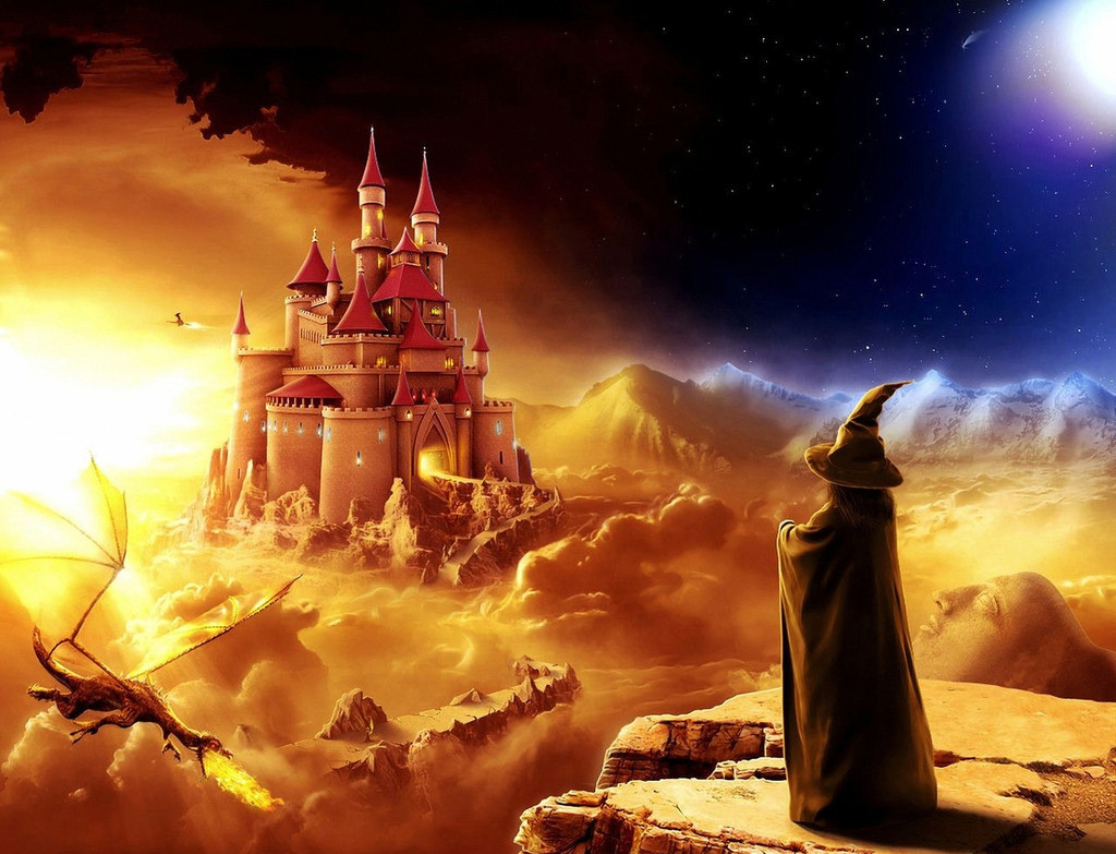 迪士尼城堡场景图