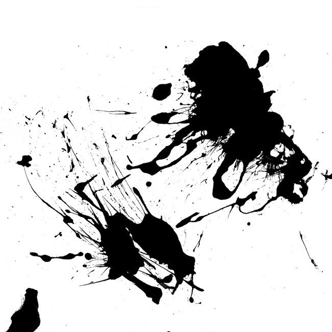 中国风黑白墨迹抽象