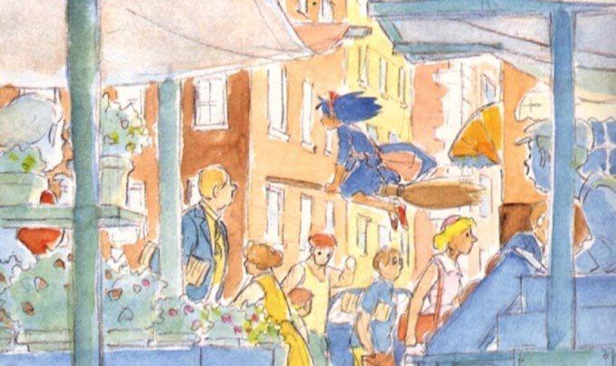 魔女宅急便人物场景速写