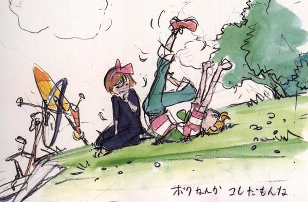 魔女宅急便人物场景速写