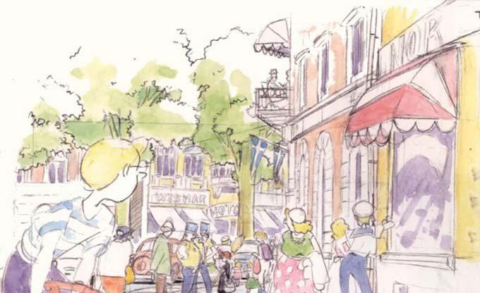 魔女宅急便人物场景速写