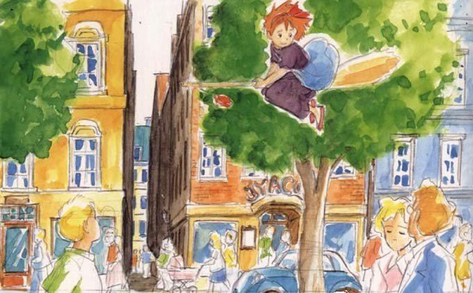 魔女宅急便人物场景速写