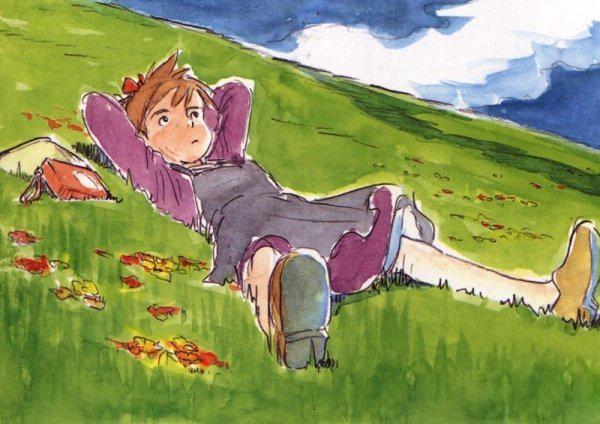 宫崎骏绘画人物场景
