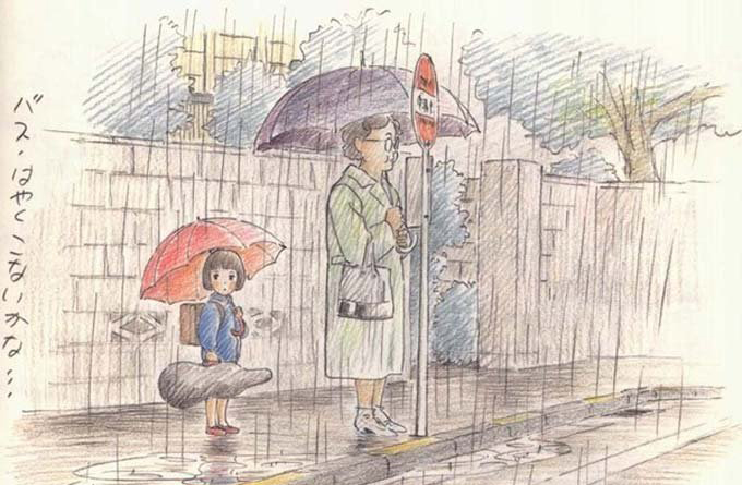 宫崎骏动漫手绘人物场景