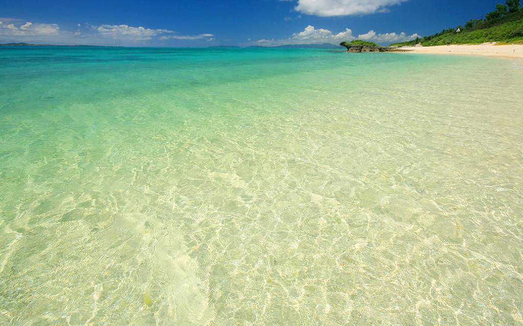 日本冲绳海滩风光