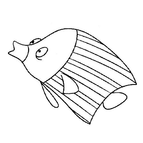 热带鱼简笔画
