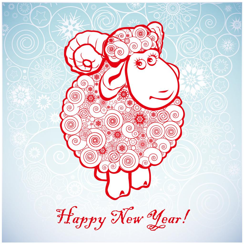 2015乙未羊年卡通羊