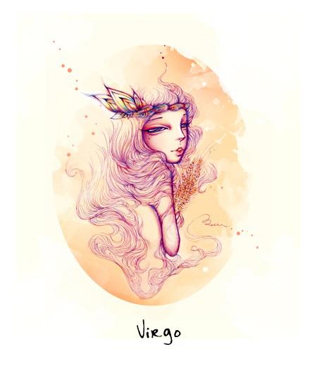 唯美处女座插画