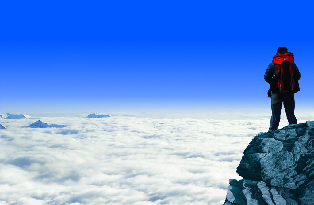 冬季体育运动登山