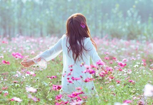 超唯美美女背影