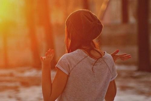 超唯美美女背影