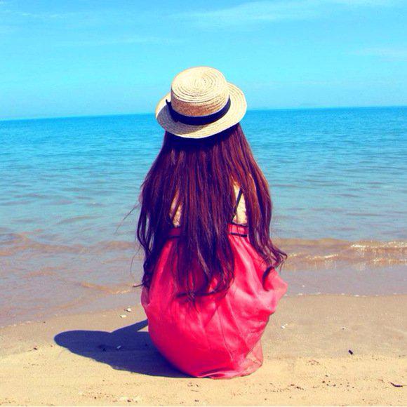 非主流女生背影