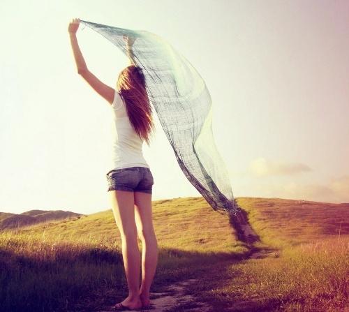 超唯美美女背影