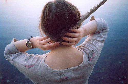 孤独伤感美女背影