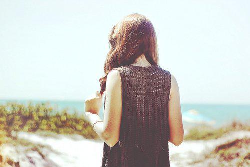 非主流女生背影