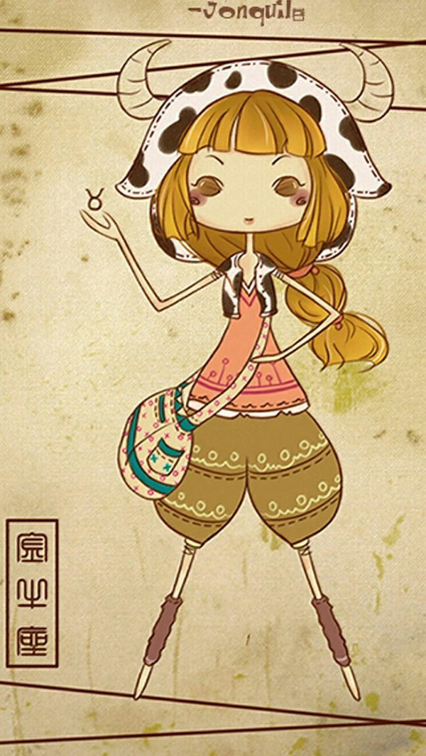 金牛星座插画