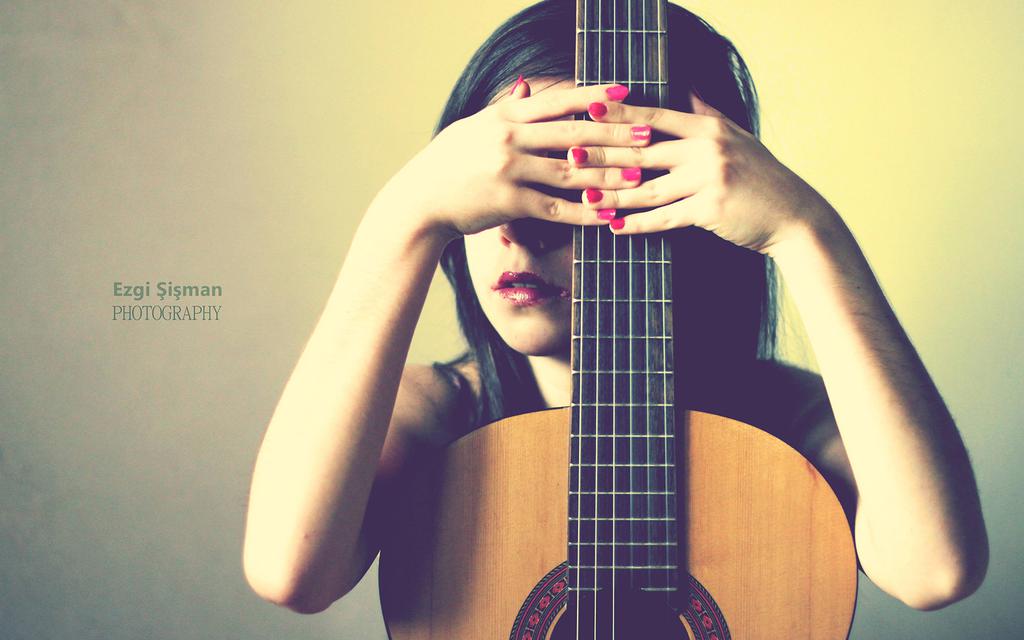 伤感吉他lomo意境壁纸