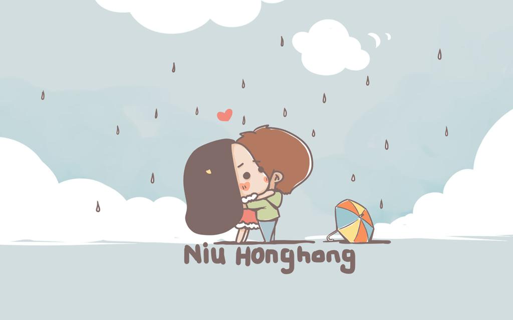 卡哇伊可爱牛轰轰卡通壁纸