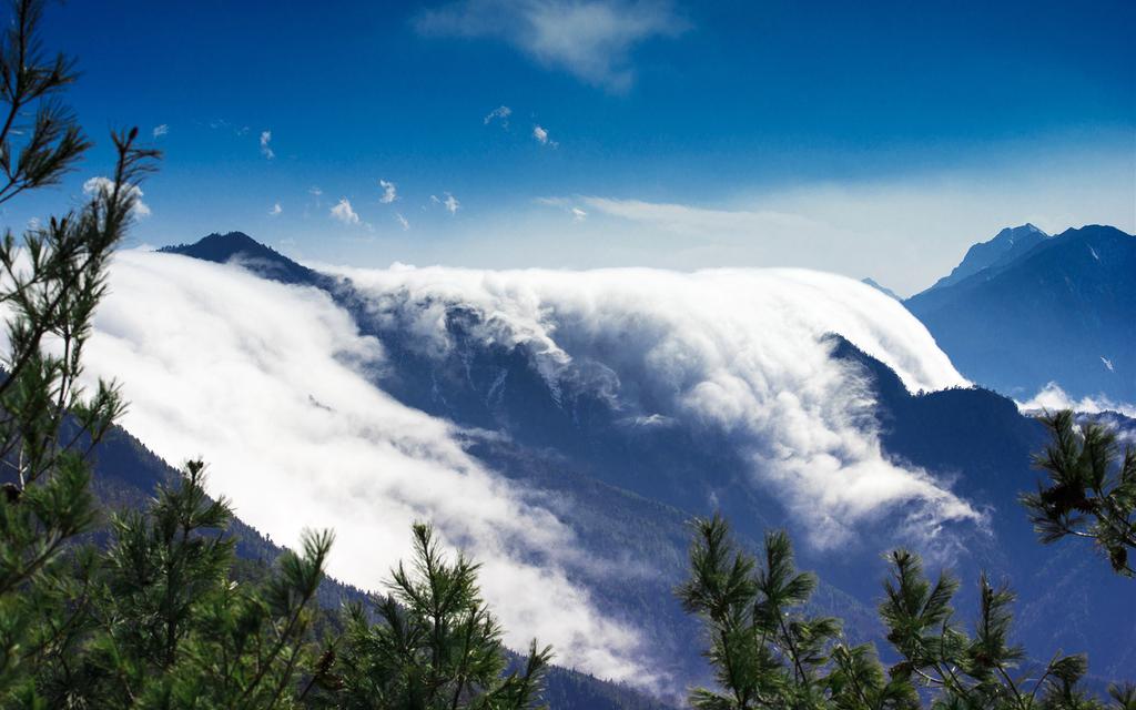 青藏贡嘎雪山风景电脑壁纸