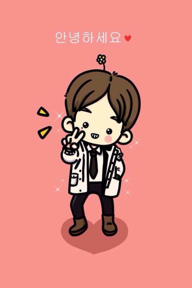 韩国卡通插画可爱手机壁纸