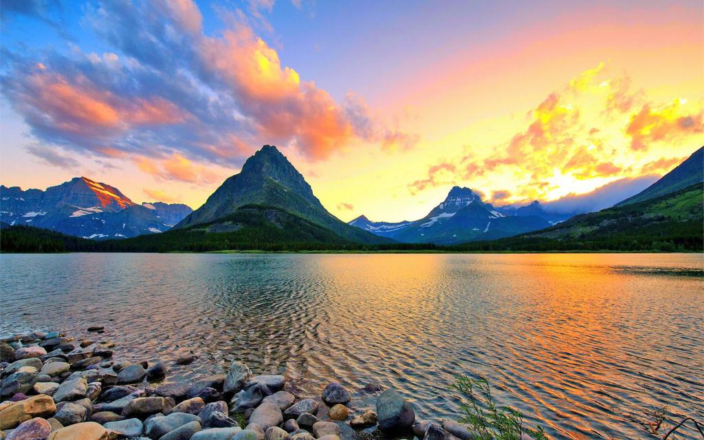 山川自然美景桌面壁纸