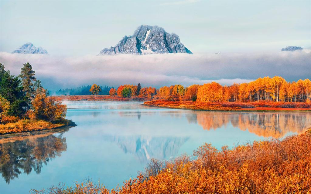 山川自然美景桌面壁纸