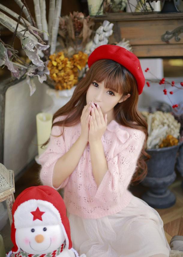 清纯美女冬季写真照图片