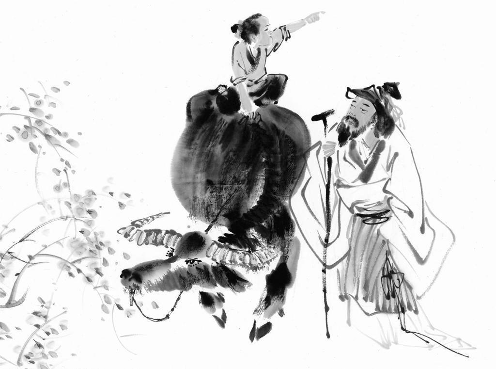 清明节杏花村背景图片