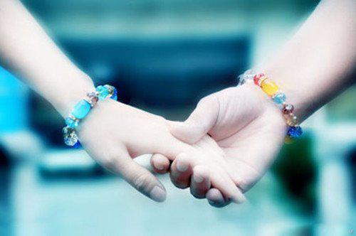 唯美小清新牵手图片