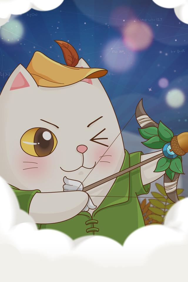 萌萌哒天天连萌小胖子十二星座系列图片