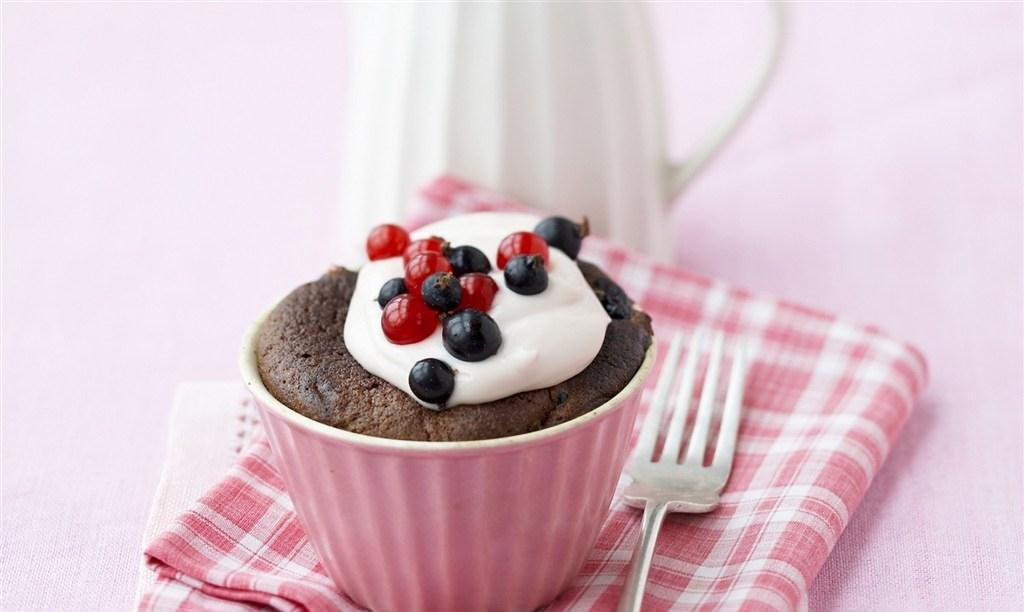 美味奶油小蛋糕图片