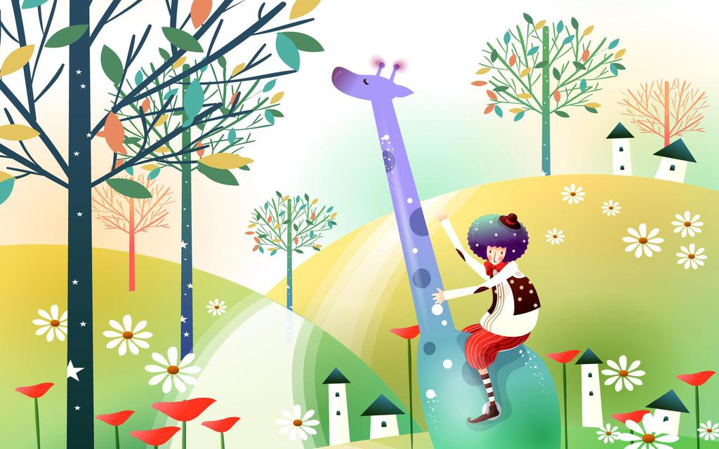 梦幻童话绘画桌面壁纸