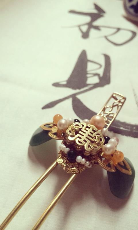 古典发钗手机壁纸