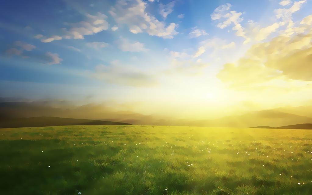 温暖阳光夏天风景壁纸