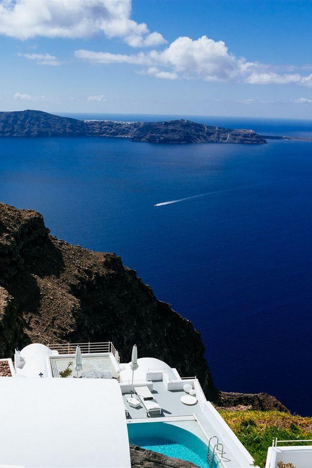 浪漫希腊爱情海手机壁纸