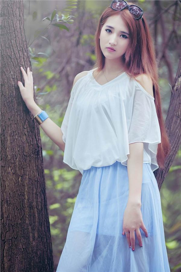 清纯美女森系生活照图片