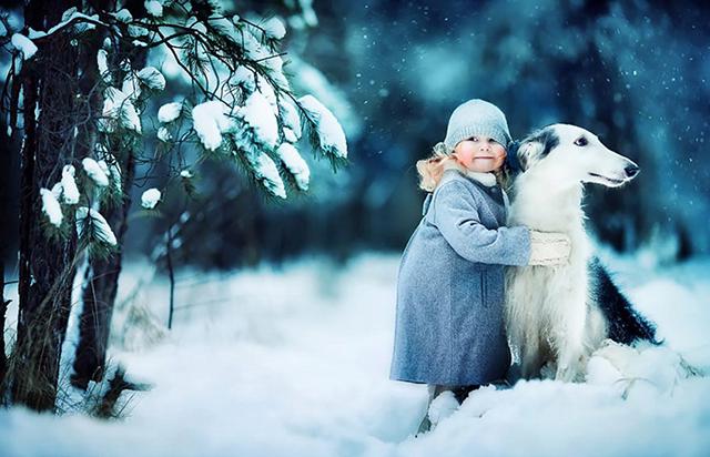 孩子与动物的梦与爱图片