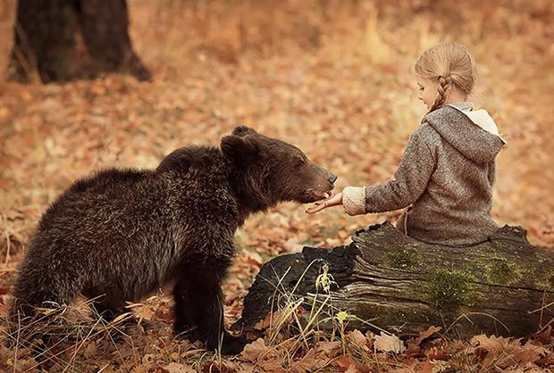 孩子与动物的梦与爱图片