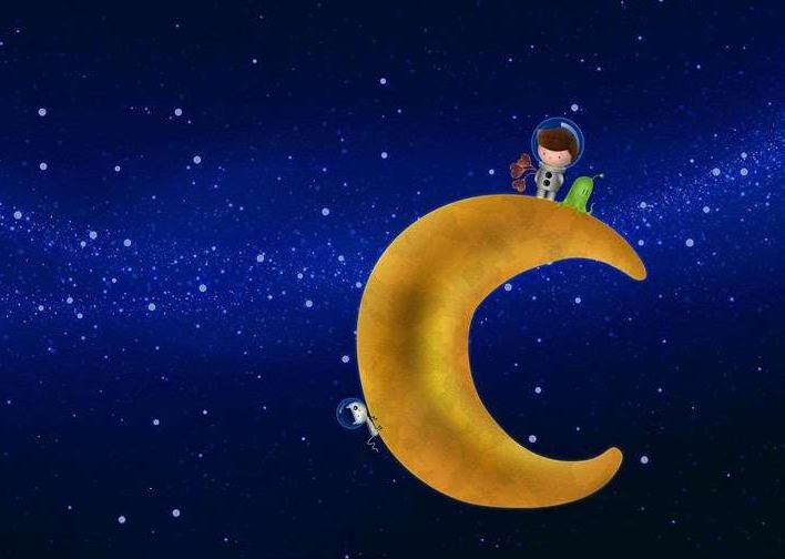 卡通可爱月亮图片