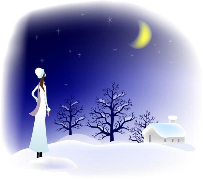 卡通弯月亮图片