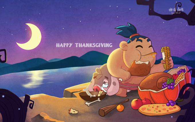 卡通弯月亮图片