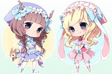 Q版动漫人物萌少女图片