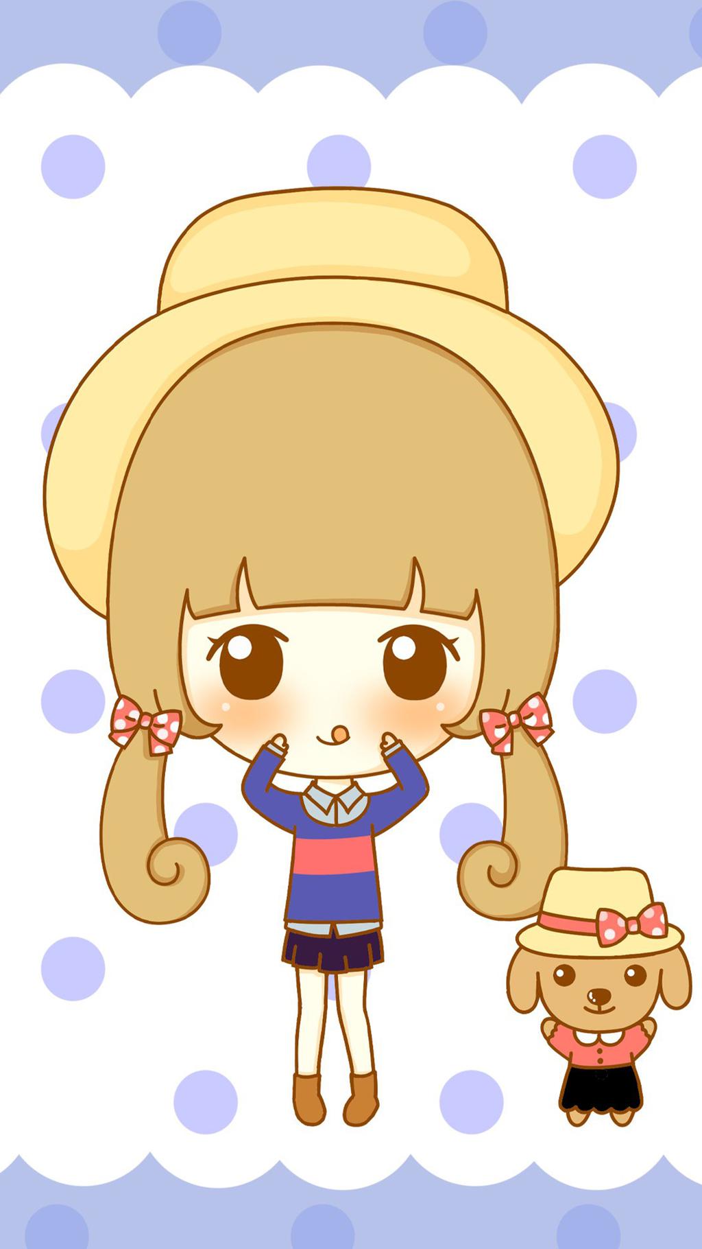 小女孩童真时光手机壁纸