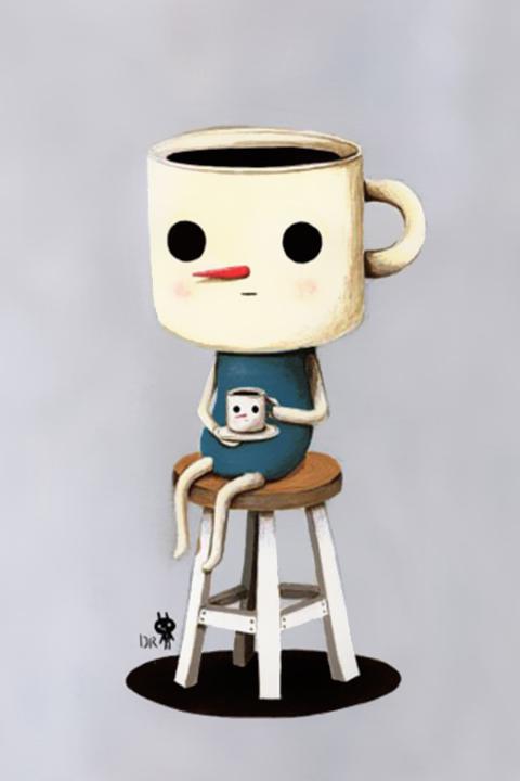 萌萌的韩国插画手机壁纸