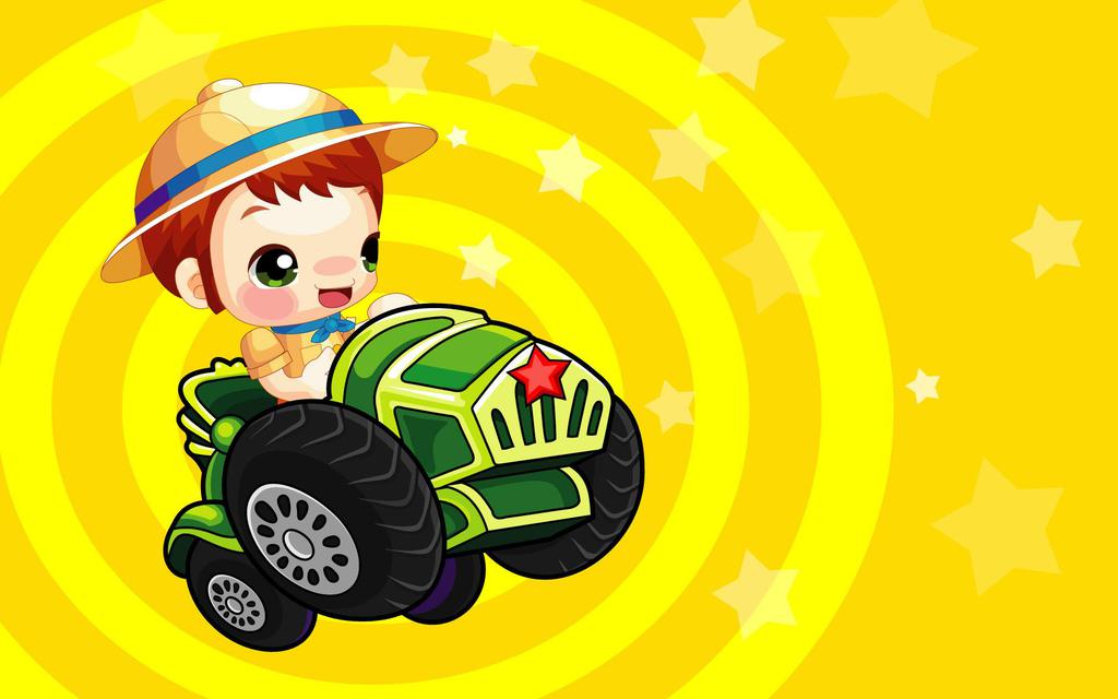 矢量卡通儿童桌面壁纸