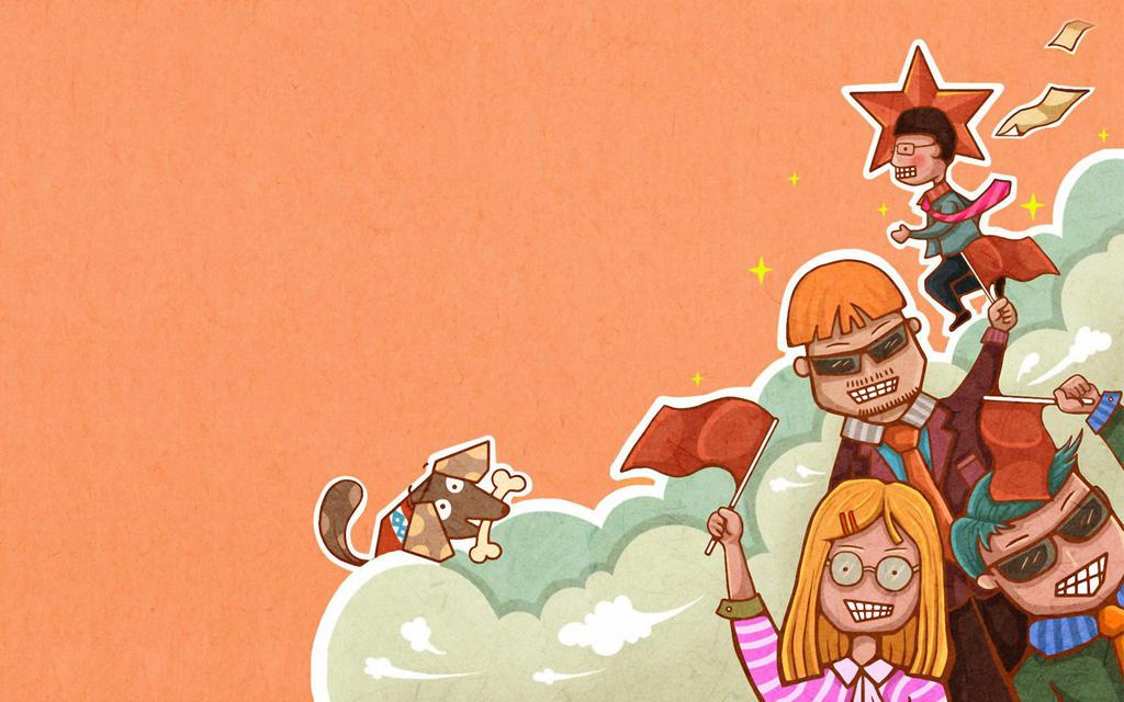 青年节卡通桌面壁纸