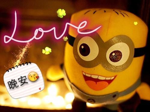 唯美可爱晚安图片