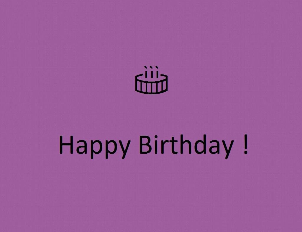 多种颜色的生日快乐祝福图片